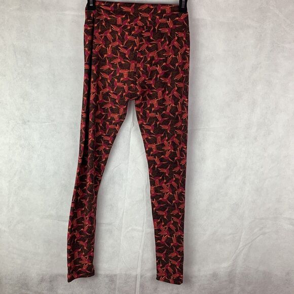 Lularoe leggings sport birds Hummingbirds abstract comfort rn142161 retro - Picture 7 of 16